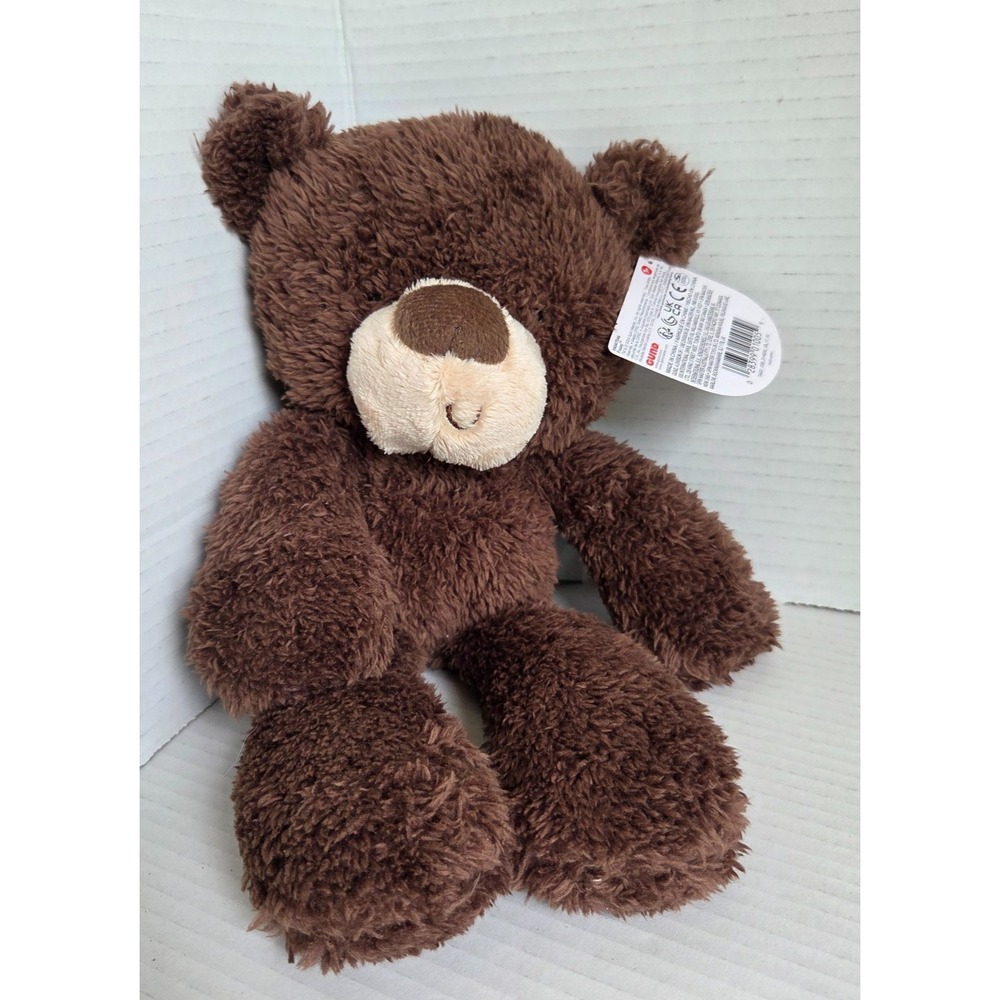 NEW Gund Fuzzy Brown Shaggy Plush Bear Stuffed Animal Floppy Security 6047546